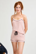 Bamboo Cami Short Pajama Set in Pink
