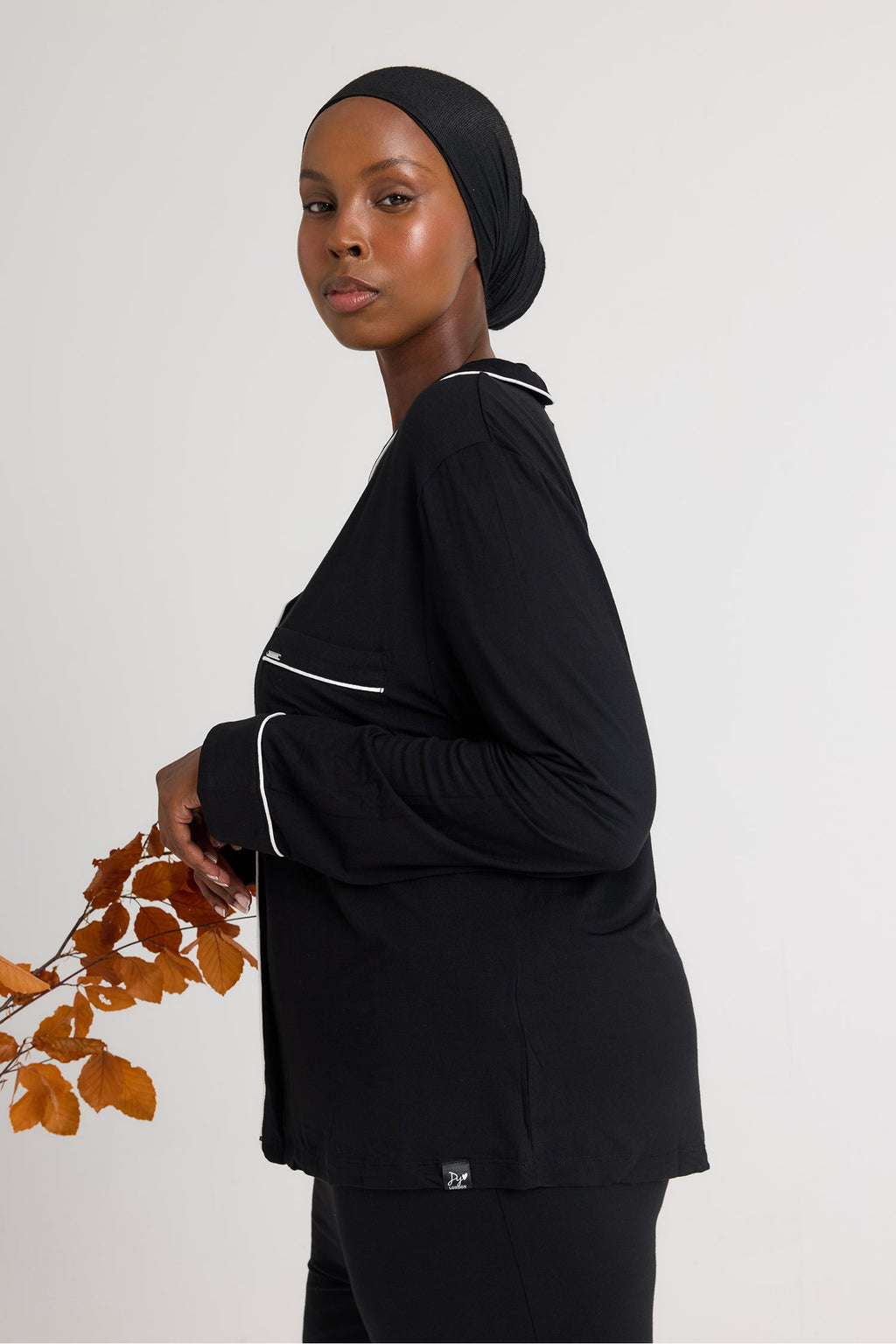 Bamboo Pajama Set in Black