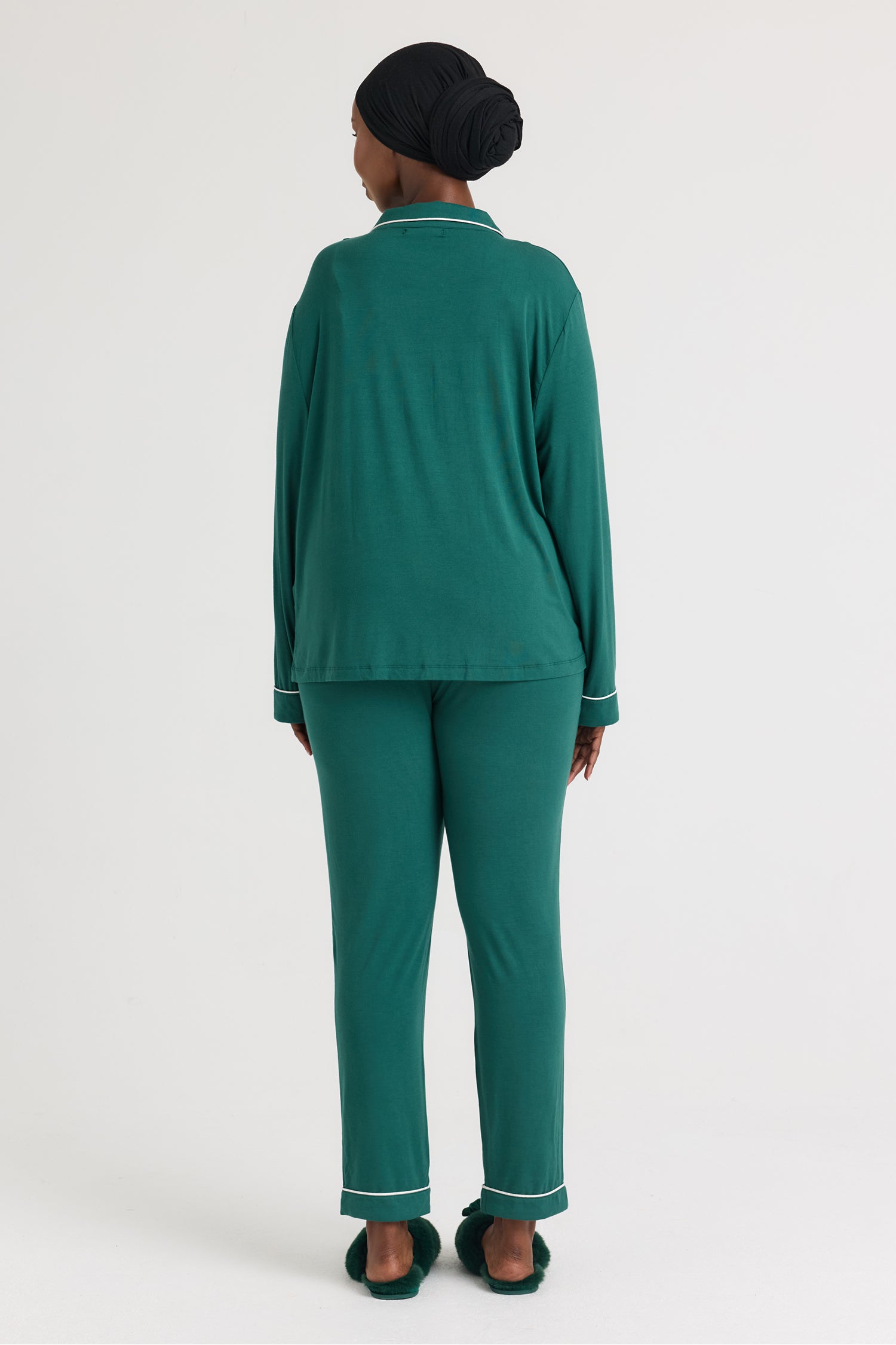 Bamboo Pajama Set in Green