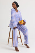 Bamboo Pajama Set in Heather Stripe