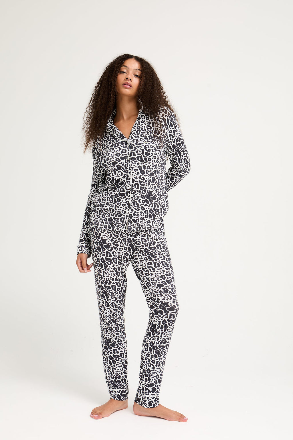 Bamboo Pajama Set in Luxe Leopard