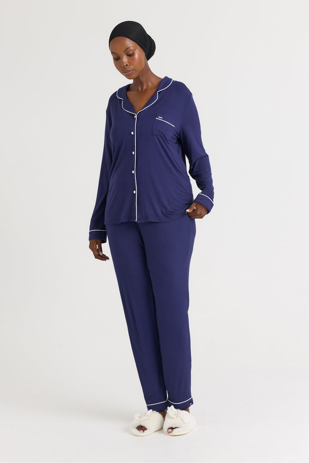 Bamboo Pajama Set in Midnight