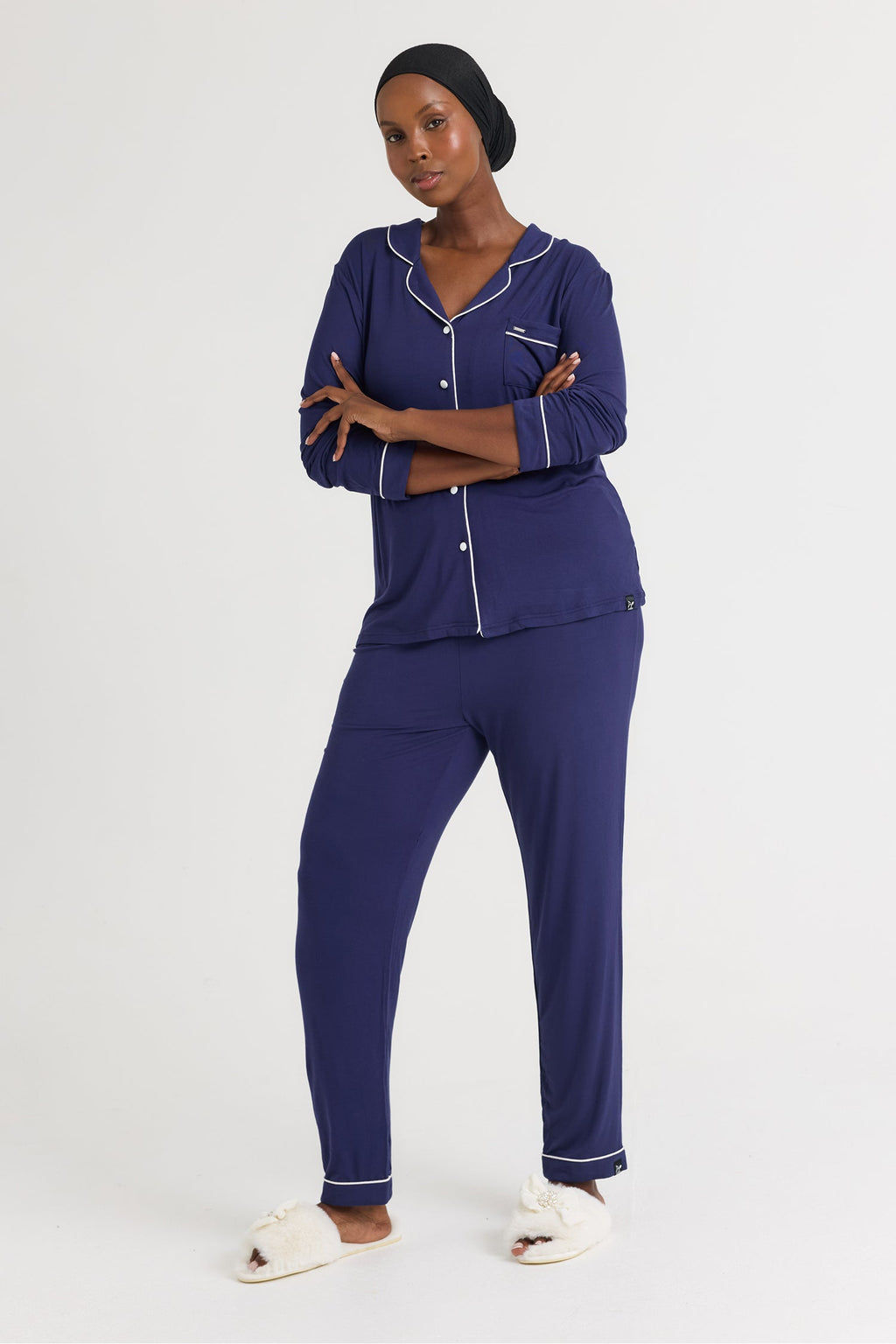 Bamboo Pajama Set in Midnight