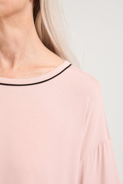 Bamboo Classic Tee Dress in Pink