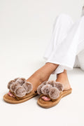 Dolly Slippers in Caramel